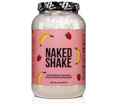 NAKED Shake Vegan Protein Powder, Strawberry Banana, 30 Servings