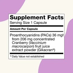 3 Pack Ellura 36mg Cranberry Capsules 90ct UTI Support Supplement Urinary Health
