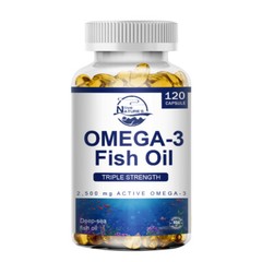 Omega 3 Fish Oil 240 Capsules 3x Strength 2500mg EPA & DHA, Highest Potency NEW