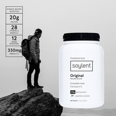Soylent Complete Nutrition Gluten-Free Vegan Protein Meal Replacement Powder,