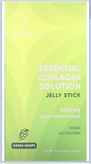 2 Pack Essential Collagen Solution Jelly Stick, Green Grape, 10 Sticks, 0.7 oz