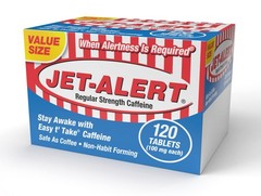 Jet-Alert 100 MG Each Caffeine Tab 120 Count 120 (Pack of 1)