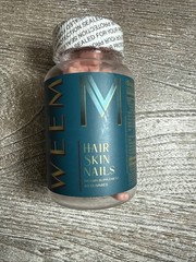 NEW & SEALED – WEEMS Hair Skin & Nails (60) Gummies EXP 11/2027