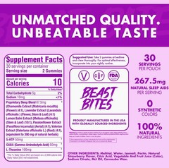 Valerian Infused Sleep and Nighttime Recovery Gummies – Beast Bites
