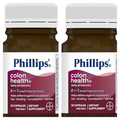 2 PACK Phillips Colon Health Daily Probiotic Dietary Supplement 30ct Exp 2027+