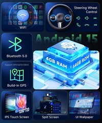 4G 128G Car Stereo for Toyota Highlander 2015 2016 2017 2018 2019 Radio,10.1″…