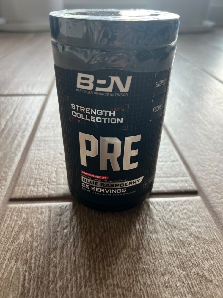 BPN Bare Performance Nutrition Strength Collection PRE Unit A Blue Rasp (New)