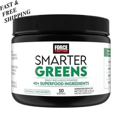 NEW Force Factor Smarter Greens Daily Wellness Powder, Superfood Powder
