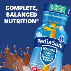 PediaSure Grow & Gain with Immune Support, 27 Vitamins & Minerals for Kids, 7…