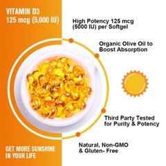 Vitamin K2 (MK7) w/ D3 Bone & Heart Health Non GMO & Gluten Free Easy to Swallow