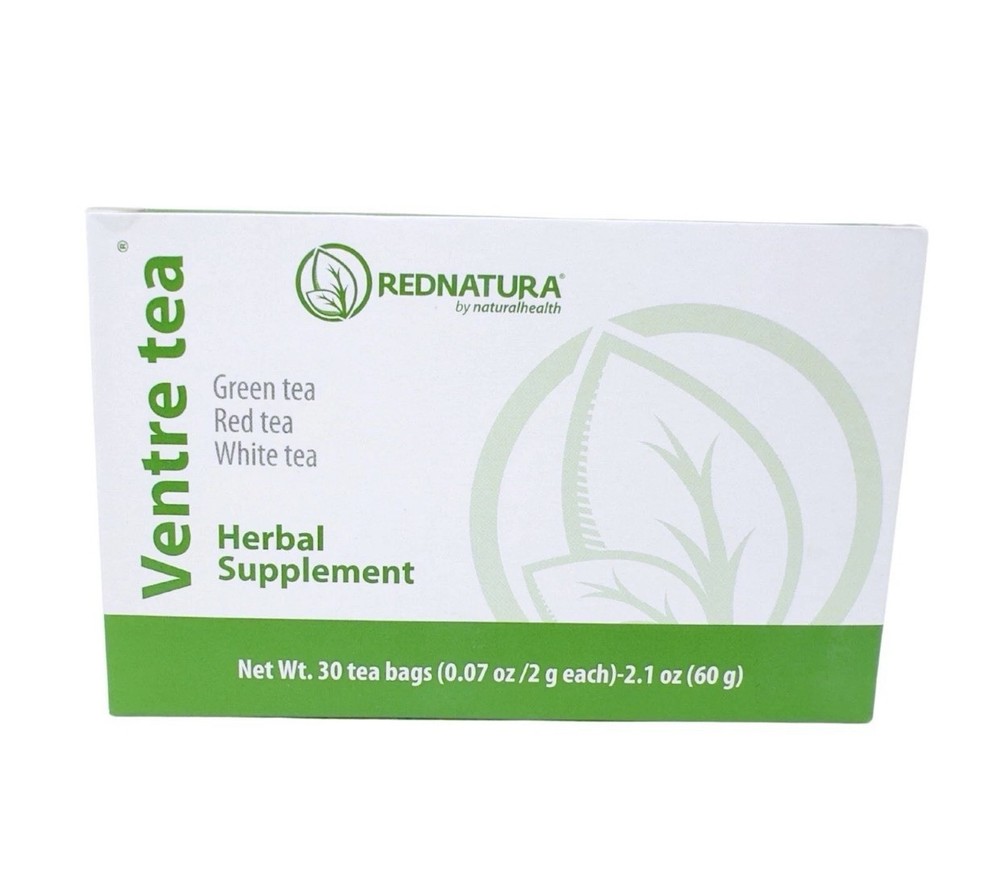 REDNATURA VENTRE TEA Herbal Supplement Net Wt. 30 Tea bags (0.7oz/2g each)