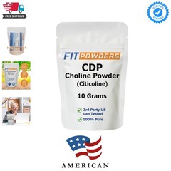 Citicoline Powder, Pure CDP Choline with Scoop 10 Grams