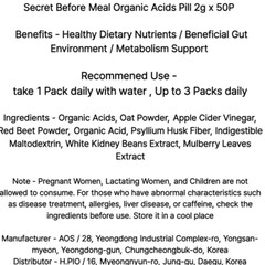 Secret Before Meal Organic Acids Granule, 50P, Healthy Dietary Nutrients