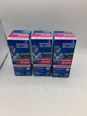 3x MOMMY’S BLISS ORGANIC BABY IMMUNITY DROPS WITH ELDERBERRY 3 FL.OZ. EA….