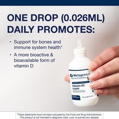 Metagenics Vitamin D3 Liquid Supplement – High Absorbency Easy to Swallow