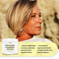 Joint Health Support Gel – Glucosamine, Chondroitin, MSM & Bromelain – 4 oz