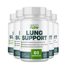 1-5 Bottel Healthy Flow Lung Support Formula – 60 Capsules/bottel