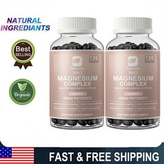 240ct Magnesium Complex Supplement Elemental Magnesium 300mg Maximum Absorption