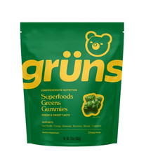 Multivitamin Gruns Vegetable Bears Gummies, Superfood Greens Blends Gummy