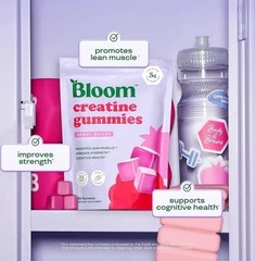 NEW Bloom Creatine Monohydrate Gummies, 5g Per Serving, Sugar Free Creatine US