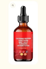1 packs Cayenne Pepper Drops Supplement Liquid 60ml Herbal Cayenne Pepper