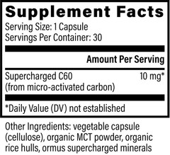 Global Healing Center Supercharged C60 MicroActivated Carbon Fullerene w/Org…