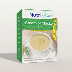 NutriWise Cream of Chicken Soup, High Protein, Keto Diet Friendly, Low Carb 7ct