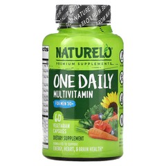 2 X NATURELO, One Daily Multivitamin for Men 50+, 60 Vegetarian Capsu-worldwide