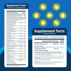 Core Med Science Liposomal Vitamin B-Complex & C 1000mg Soft Gels…