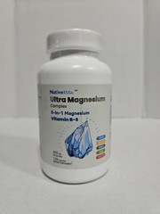 2 Pack Native Vita 5-in-1 Magnesium Complex 420mg Vitamin B6 Magnesium exp 7/27