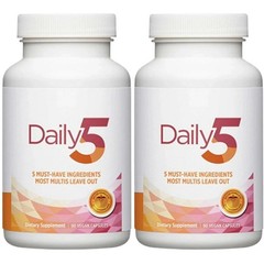 2Pcs Daily5 Doctors’ Preferred Dietary Supplement, 90 Vegan Capsules