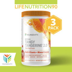 Youngevity Beyond Tangy Tangerine 2.0 Citrus Peach Fusion / 3 Pack