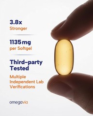 OmegaVia Ultra Concentrated Omega-3 1135mg 60 Softgels US Stock