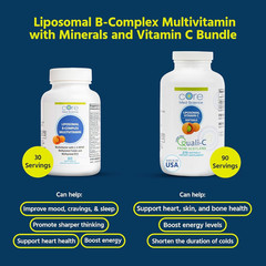 Core Med Science Liposomal Vitamin B-Complex & C 1000mg Soft Gels…