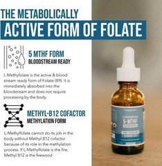 L-Methylfolate 5-MTHF Plus Methyl B12 15 MG Active Formula B9 NEW!**