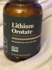 Global Healing Center Lithium Orotate 10mg Supplement – 60 Capsules
