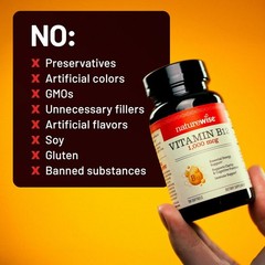 Vitamin B12 1000 mcg – Non-GMO, Gluten & Soy Free – 60 Easy-to-Swallow Softgels