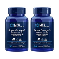 Life Extension Super Omega-3 EPA DHA Fish Oil, Sesame Lignans & Olive Extract
