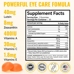 Swiyie Lutein Zeaxanthin Gummies, Berry | Astaxanthin, Vit C&E, Blue Light Block