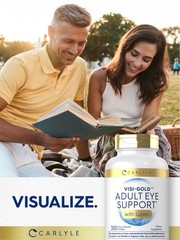 Adult Eye Support | 300 Capsules | Non-GMO & Gluten Free Supplement | by Carlyle