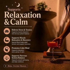 Nite Nectar Magnesium Glycinate Sleep Mocktail Powder Night Drink Mix 12 Packets