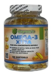 omega 3 fish oil capsules 3x strength 2600mg epa & dha, highest potency 120