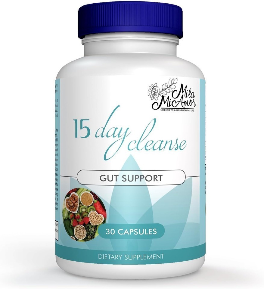 15 Day Gut Cleanse- Gut & Colon Assistance 30 Capsules Dietary Supplement NEW