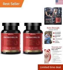 Wild-Caught Omega-3 Krill Oil 500 mg Softgels – Purity and Health in Every Dose