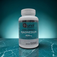 Qunol Extra Strength Magnesium 420mg 120 Cap New Exp 11/2027