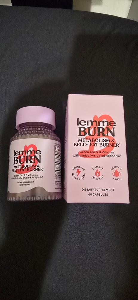 ????authentic Lemme Burn Metabolism and Belly Fat Burner Capsules For Adult -60ct