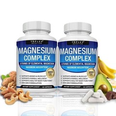 Toplux Nutrition Magnesium Complex 1000mg Supports 8Elemental Magnesium new