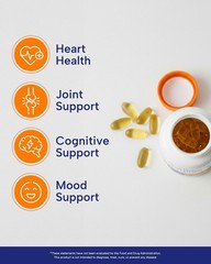 OmegaVia Ultra Concentrated Omega-3 1135mg 60 Softgels US Stock