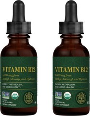 Global Healing Center Vitamin B12 5000 mcg, Organic Sublingual Liquid Drops …