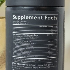 Sports Research Total Omega-3 2200mg FULL SPECTRUM EPA DHA Krill 120 Softgels